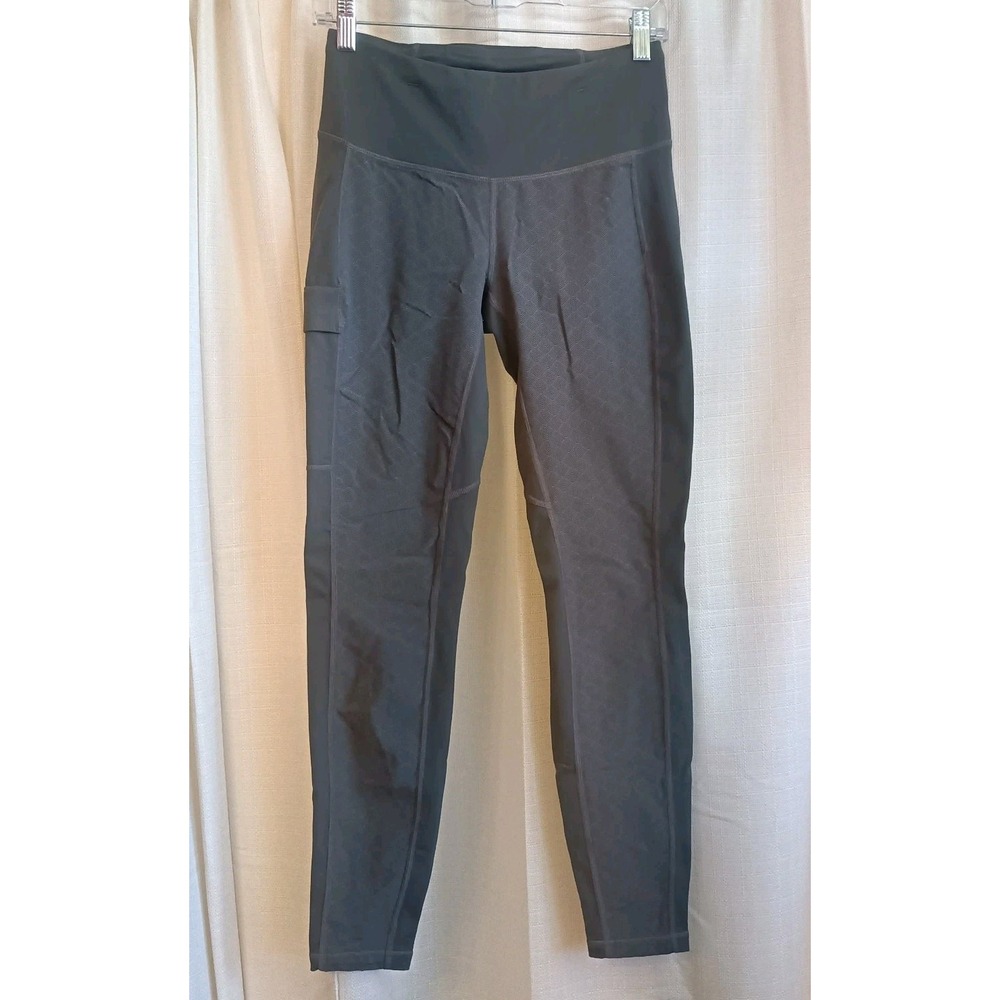 Kuhl Born In The Mountains Womens S Gray Leggings Hiking Athletic Logo Ankle